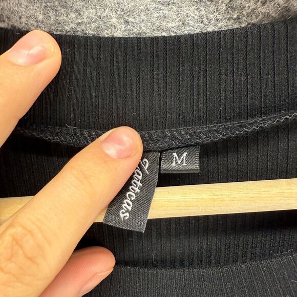 Zattcas Dress Women M Medium Black Animal Print Sheath Midi Belted Rayon Casual - Picture 5 of 7